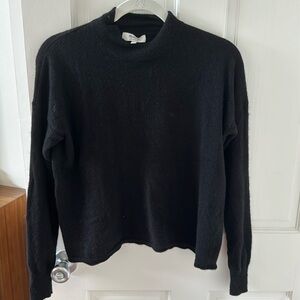 Madewell Cashmere Mockneck Sweater Black size XS